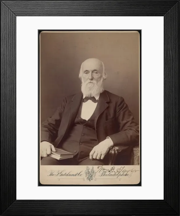 Framed Print : Portrait of William Bower Taylor (1821-1895), April 1893. Creator: Frederick Gutekunst Framed Print : Portrait of William Bower Taylor (1821-1895), April 1893. Creator: Frederick Gutekunst