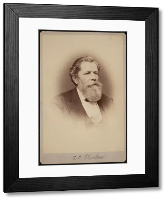 Framed Print : Portrait of Thomas Clarke Theaker (1812-1883), Between 1876 and 1880 Framed Print : Portrait of Thomas Clarke Theaker (1812-1883), Between 1876 and 1880