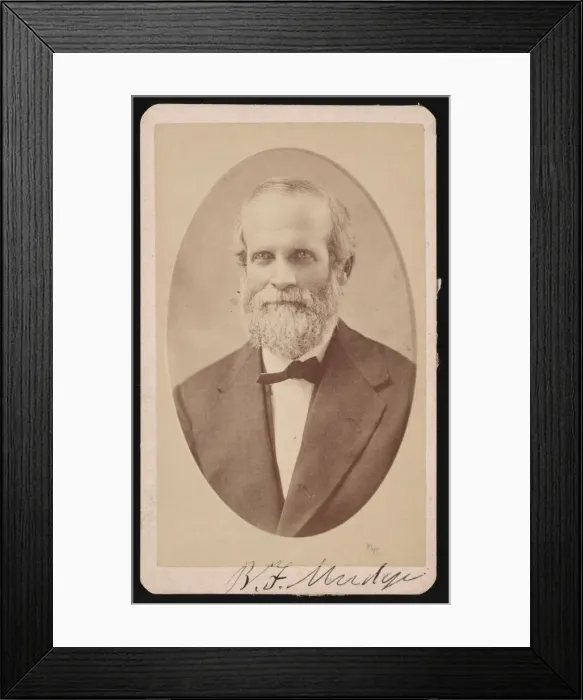 Framed Print : Portrait of Benjamin Franklin Mudge (1817-1879), July 1873. Creator: J Lee Knight Framed Print : Portrait of Benjamin Franklin Mudge (1817-1879), July 1873. Creator: J Lee Knight