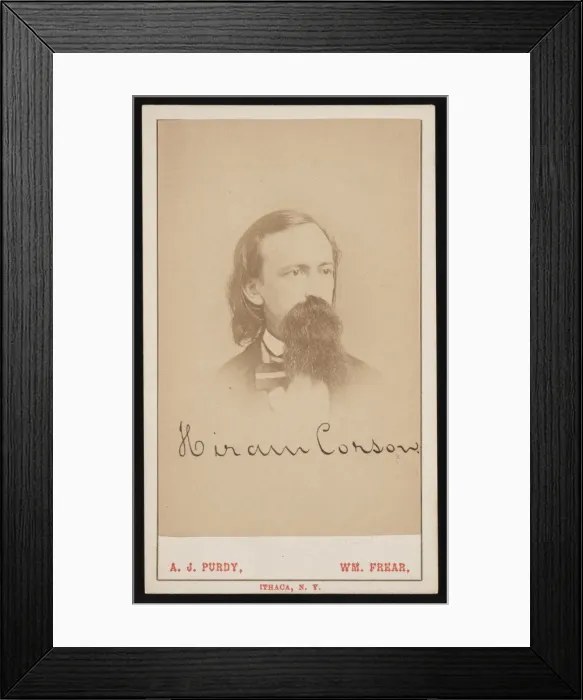 Framed Print : Portrait of Hiram Corson (1828-1911), Circa 1870s. Creator: Purdy & Frear Framed Print : Portrait of Hiram Corson (1828-1911), Circa 1870s. Creator: Purdy & Frear