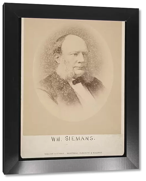 Portrait of Carl Wilhelm Siemens (1823-1883), Before 1876. Creator: William Notman