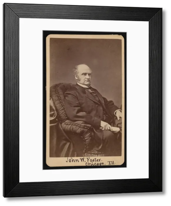 Framed Print : Portrait of John Wells Foster (1815-1873), Between 1872 and 1873 Framed Print : Portrait of John Wells Foster (1815-1873), Between 1872 and 1873