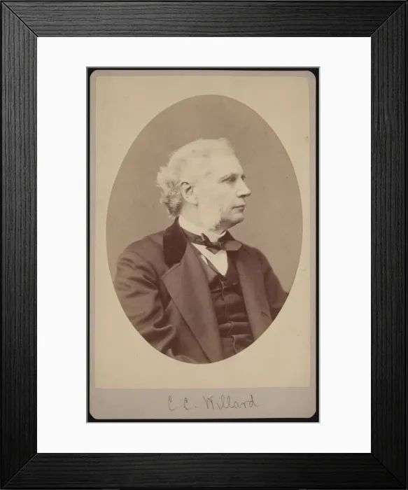 Framed Print : Portrait of Joseph Clapp Willard (1820-1897), 1878. Creator: Samuel Montague Fassett Framed Print : Portrait of Joseph Clapp Willard (1820-1897), 1878. Creator: Samuel Montague Fassett