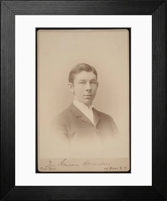 Framed Print : Portrait of Ira Warren Dennison, Between 1891 and 1893. Creator: Pach Bros Framed Print : Portrait of Ira Warren Dennison, Between 1891 and 1893. Creator: Pach Bros