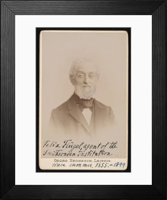 Framed Print : Portrait of Felix Flugel (1820-1904), 1894. Creator: Georg Conrad Adolph Brokesch Framed Print : Portrait of Felix Flugel (1820-1904), 1894. Creator: Georg Conrad Adolph Brokesch