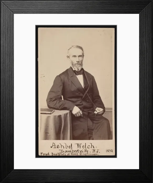 Framed Print : Portrait of Ashbel Welch (1809-1882), May 1874. Creator: Frederick Gutekunst Framed Print : Portrait of Ashbel Welch (1809-1882), May 1874. Creator: Frederick Gutekunst