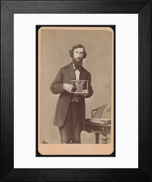 Framed Print : Portrait of Samuel Edward Warren (1831-1909), Before 1877. Creator: James M Capper Framed Print : Portrait of Samuel Edward Warren (1831-1909), Before 1877. Creator: James M Capper