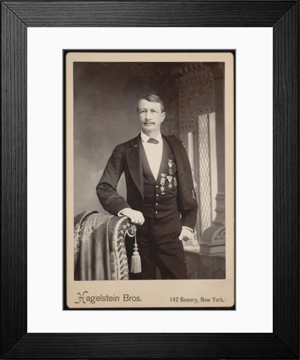Framed Print : Portrait of J. Watts (John Watts) De Peyster (1821-1907), Before 1896 Framed Print : Portrait of J. Watts (John Watts) De Peyster (1821-1907), Before 1896
