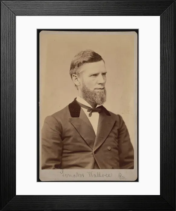 Framed Print : Portrait of William Andrew Wallace (1827-1896), Between 1876 and 1880 Framed Print : Portrait of William Andrew Wallace (1827-1896), Between 1876 and 1880