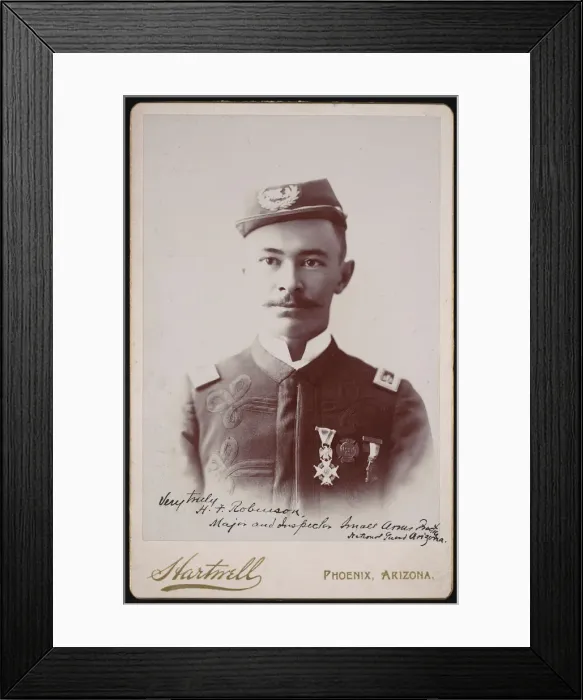 Framed Print : Portrait of Major Herbert Fulwiler Robinson (1865-1956), Between 1893 and 1897 Framed Print : Portrait of Major Herbert Fulwiler Robinson (1865-1956), Between 1893 and 1897