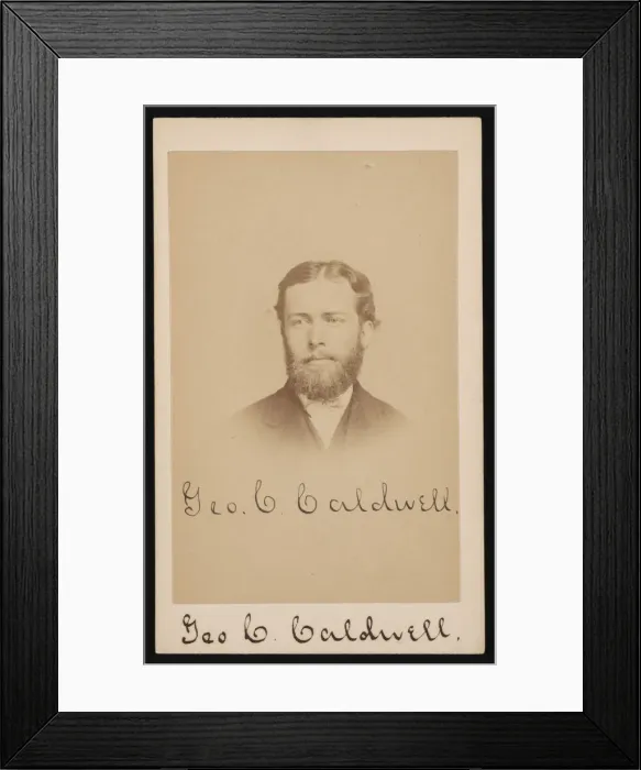 Framed Print : Portrait of George Chapman Caldwell (1834-1907), Circa 1870s. Creator: Purdy & Frear Framed Print : Portrait of George Chapman Caldwell (1834-1907), Circa 1870s. Creator: Purdy & Frear