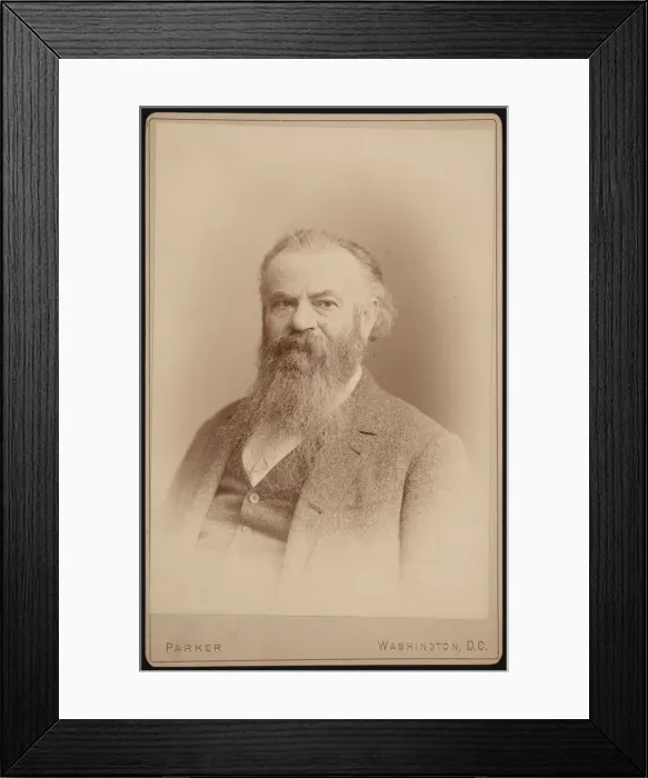 Framed Print : Portrait of John Wesley Powell (1834-1902), 1885. Creator: Charles Parker