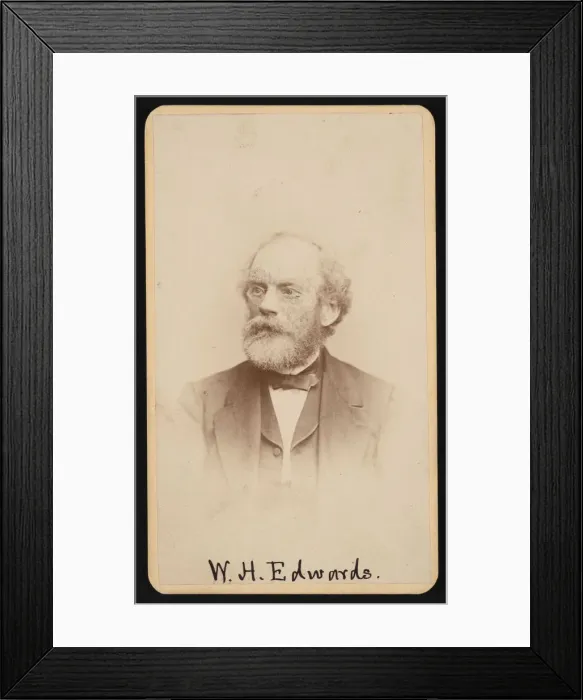 Framed Print : Portrait of William Henry Edwards (1822-1909), Circa 1870s / 1880s Framed Print : Portrait of William Henry Edwards (1822-1909), Circa 1870s / 1880s