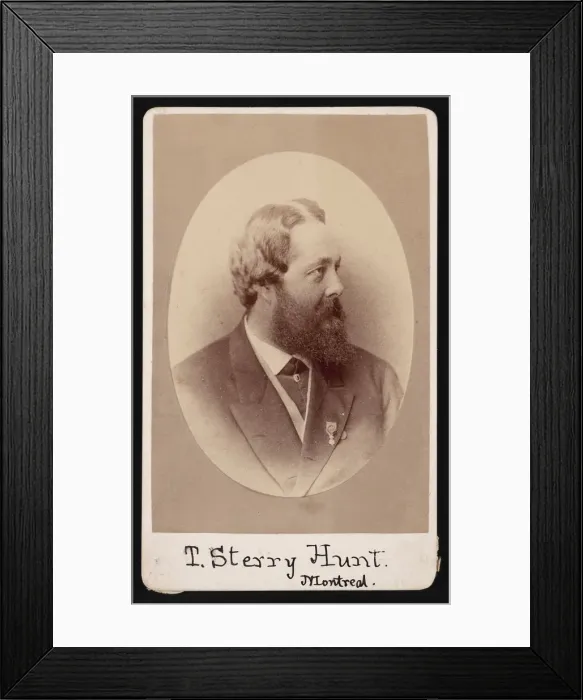 Framed Print : Portrait of Thomas Sterry Hunt (1826-1892), Before 1892. Creator: JG Parks Framed Print : Portrait of Thomas Sterry Hunt (1826-1892), Before 1892. Creator: JG Parks