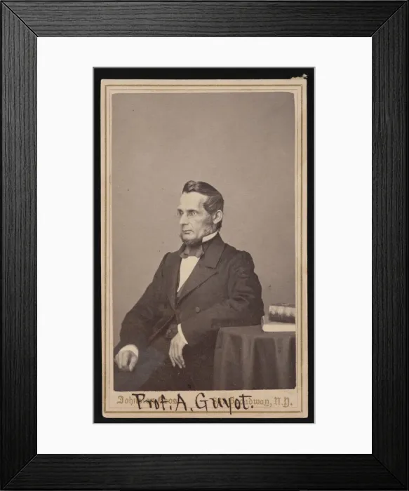 Framed Print : Portrait of Arnold Henry Guyot (1807-1884), Before 1866. Creator: Johnston Bros Framed Print : Portrait of Arnold Henry Guyot (1807-1884), Before 1866. Creator: Johnston Bros