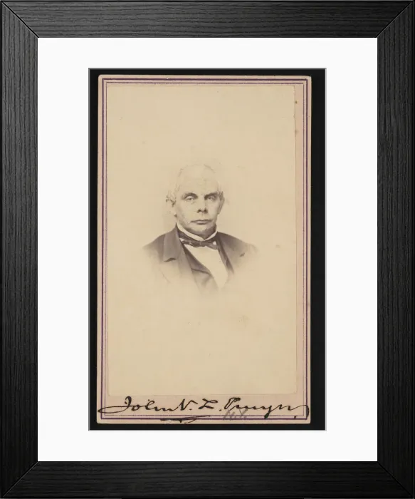 Framed Print : Portrait of John V. L. (John VanSchaick Lansing) Pruyn (1811-1877), Circa 1860s Framed Print : Portrait of John V. L. (John VanSchaick Lansing) Pruyn (1811-1877), Circa 1860s
