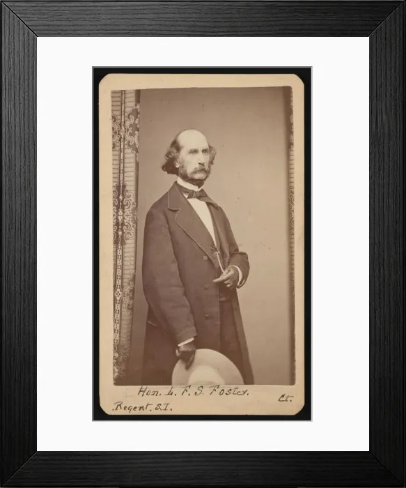 Framed Print : Portrait of LaFayette Sabine Foster (1806-1880), Between 1871 and 1880 Framed Print : Portrait of LaFayette Sabine Foster (1806-1880), Between 1871 and 1880