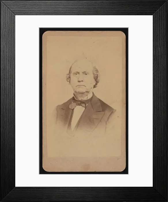 Framed Print : Portrait of Ezra Bartlett French (1810-1880), Before 1880. Creator: Edgar J Pullman Framed Print : Portrait of Ezra Bartlett French (1810-1880), Before 1880. Creator: Edgar J Pullman