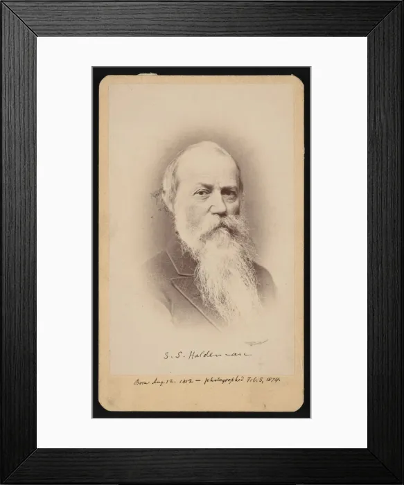 Framed Print : Portrait of Samuel Stehman Haldeman (1812-1880), February 5, 1874 Framed Print : Portrait of Samuel Stehman Haldeman (1812-1880), February 5, 1874