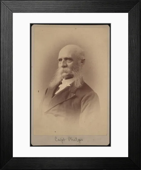 Framed Print : Portrait of Seth Ledyard Phelps (1824-1885), 1878. Creator: Samuel Montague Fassett Framed Print : Portrait of Seth Ledyard Phelps (1824-1885), 1878. Creator: Samuel Montague Fassett