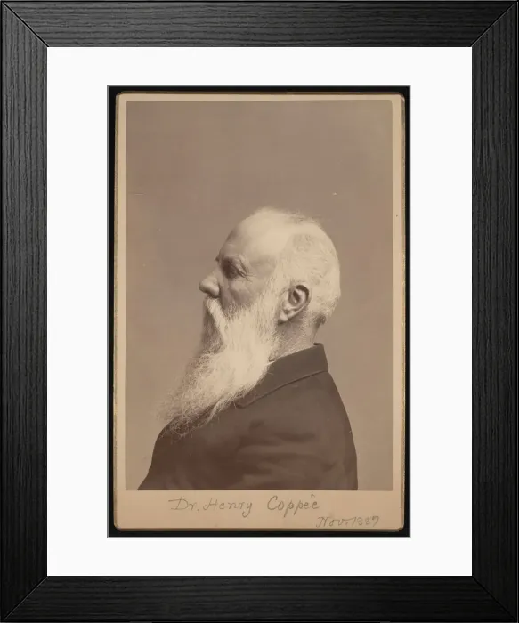 Framed Print : Portrait of Henry Coppee'(1821-1895), November 1887. Creator: Unknown Framed Print : Portrait of Henry Coppee'(1821-1895), November 1887. Creator: Unknown
