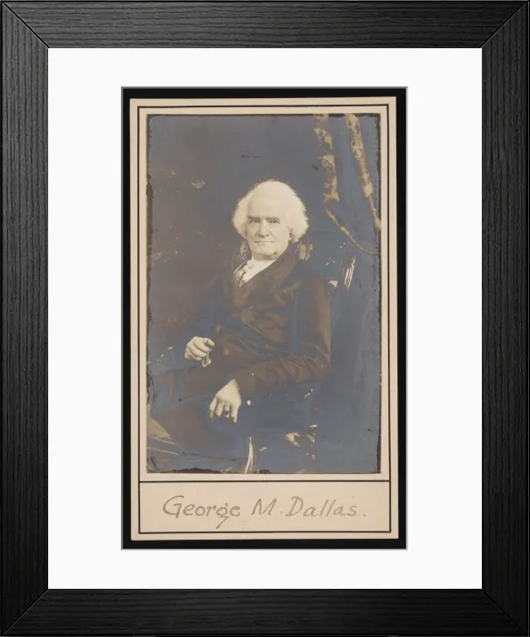 Framed Print : Portrait of George Mifflin Dallas (1792-1864), Before 1864. Creator: Unknown Framed Print : Portrait of George Mifflin Dallas (1792-1864), Before 1864. Creator: Unknown