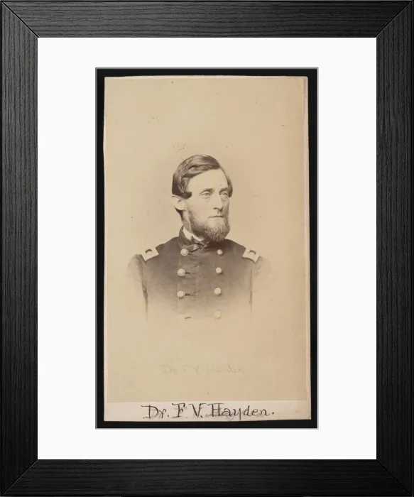 Framed Print : Portrait of Ferdinand Vandeveer Hayden (1829-1887), Circa 1860s. Creator: Henry Ulke Framed Print : Portrait of Ferdinand Vandeveer Hayden (1829-1887), Circa 1860s. Creator: Henry Ulke