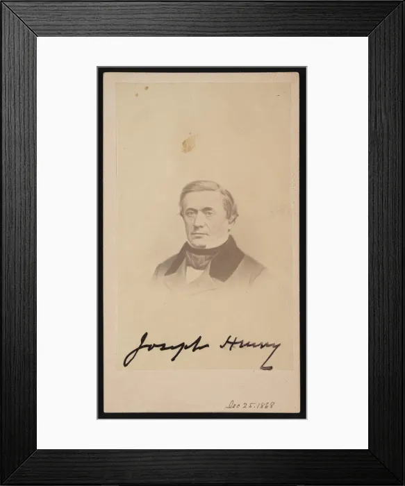 Framed Print : Portrait of Joseph Henry (1797-1878), 1868. Creator: Henry Ulke Framed Print : Portrait of Joseph Henry (1797-1878), 1868. Creator: Henry Ulke