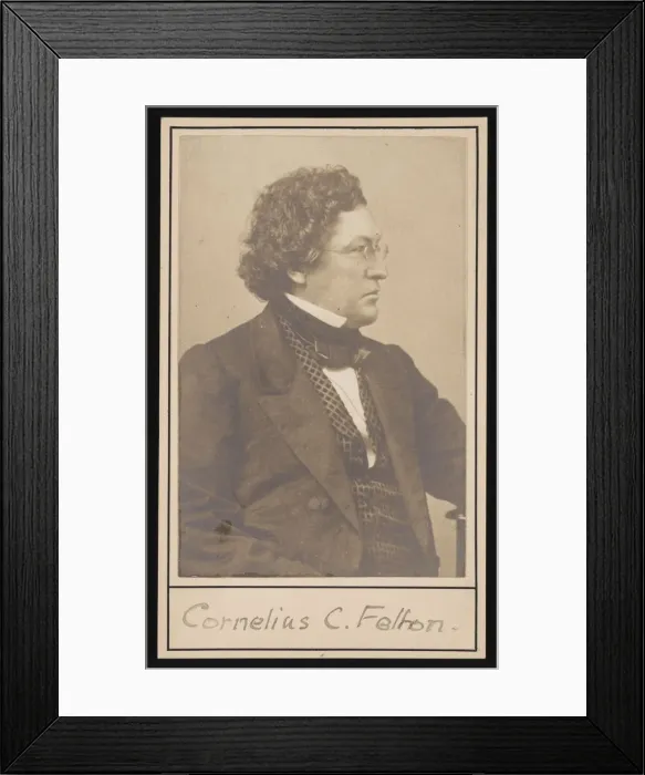 Framed Print : Portrait of Cornelius Conway Felton (1807-1862), Before 1862. Creator: Unknown Framed Print : Portrait of Cornelius Conway Felton (1807-1862), Before 1862. Creator: Unknown