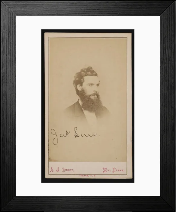 Framed Print : Portrait of James Law (1838-1921), Circa 1870s. Creator: Purdy & Frear Framed Print : Portrait of James Law (1838-1921), Circa 1870s. Creator: Purdy & Frear