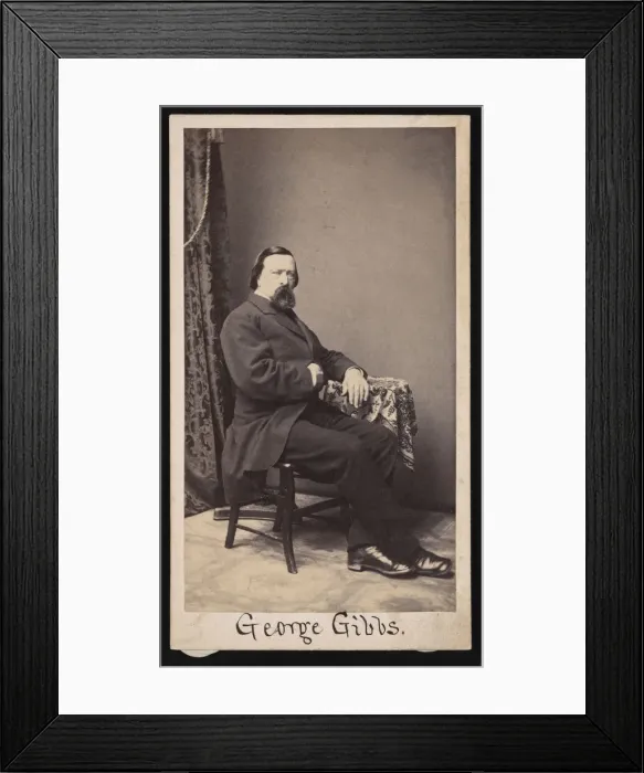 Framed Print : Portrait of George Gibbs (1815-1873), Before 1873. Creator: Unknown Framed Print : Portrait of George Gibbs (1815-1873), Before 1873. Creator: Unknown