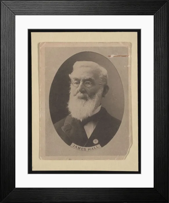 Framed Print : Portrait of James Hall (1811-1898), Before 1898. Creator: Unknown Framed Print : Portrait of James Hall (1811-1898), Before 1898. Creator: Unknown