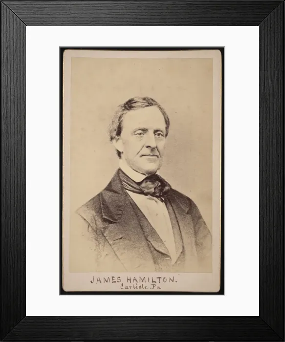 Framed Print : Portrait of James Hamilton, Before 1886. Creator: Unknown Framed Print : Portrait of James Hamilton, Before 1886. Creator: Unknown