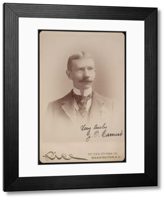 Framed Print : Portrait of J. P. Earnest, Between 1889 and 1897. Creator: Moses P. Rice Framed Print : Portrait of J. P. Earnest, Between 1889 and 1897. Creator: Moses P. Rice