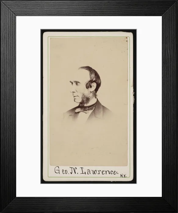 Framed Print : Portrait of George Newbold Lawrence (1806-1895), June 1865. Creator: Rockwood & Co Framed Print : Portrait of George Newbold Lawrence (1806-1895), June 1865. Creator: Rockwood & Co