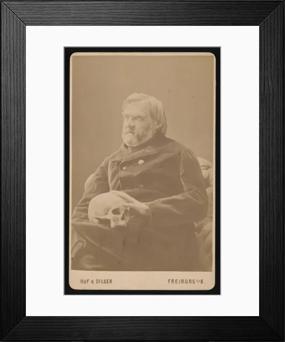 Framed Print : Portrait of Alexander Ecker (1816-1887), Circa 1870s. Creator: Ruf & Dilger Framed Print : Portrait of Alexander Ecker (1816-1887), Circa 1870s. Creator: Ruf & Dilger