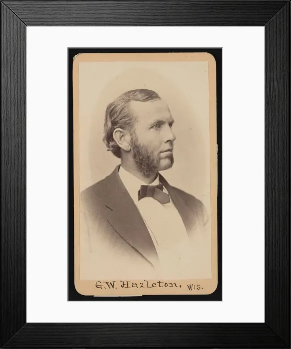 Framed Print : Portrait of Gerry Whiting Hazleton (1829-1920), Before 1876 Framed Print : Portrait of Gerry Whiting Hazleton (1829-1920), Before 1876
