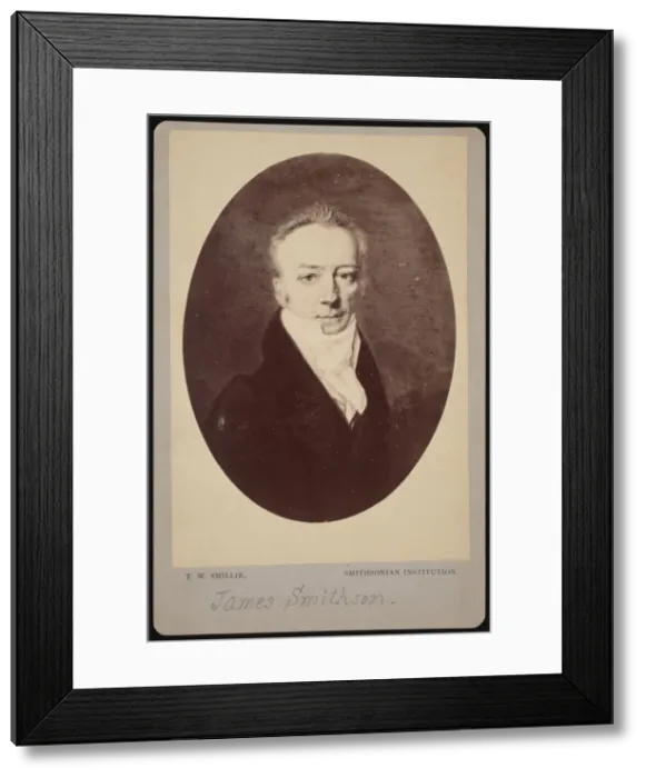 Framed Print : Portrait of James Smithson (1765-1829), 1816 (photographed 1870s) Framed Print : Portrait of James Smithson (1765-1829), 1816 (photographed 1870s)