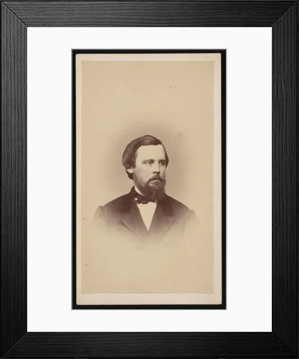 Framed Print : Portrait of Lucius Eugene Chittenden (1824-1900), Circa 1860s. Creator: Unknown Framed Print : Portrait of Lucius Eugene Chittenden (1824-1900), Circa 1860s. Creator: Unknown