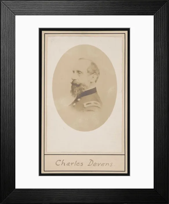 Framed Print : Portrait of Charles Devens (1820-1891), Circa 1860s. Creator: Unknown Framed Print : Portrait of Charles Devens (1820-1891), Circa 1860s. Creator: Unknown