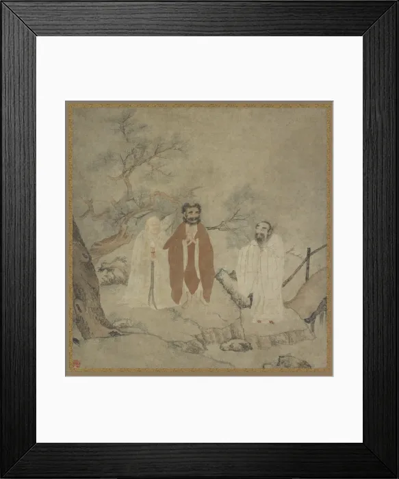 Framed Print : Sakyamuni, Lao Tzu, and Confucius, Ming dynasty, 1368-1644. Creator: Unknown Framed Print : Sakyamuni, Lao Tzu, and Confucius, Ming dynasty, 1368-1644. Creator: Unknown