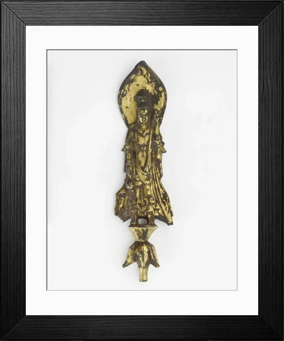 Framed Print : Bodhisattva Avalokiteshvara (Guanyin), Period of Division, ca. 520-530. Creator: Unknown
