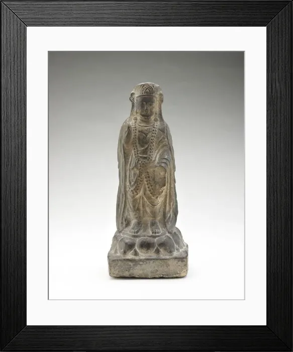 Framed Print : Standing bodhisattva, Period of Division, 550-577. Creator: Unknown Framed Print : Standing bodhisattva, Period of Division, 550-577. Creator: Unknown