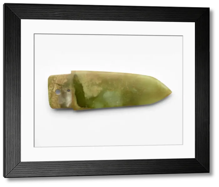 Framed Print : Dagger-axe (ge ?), Shang dynasty, ca. 1600-ca. 1050 BCE. Creator: Unknown Framed Print : Dagger-axe (ge ?), Shang dynasty, ca. 1600-ca. 1050 BCE. Creator: Unknown