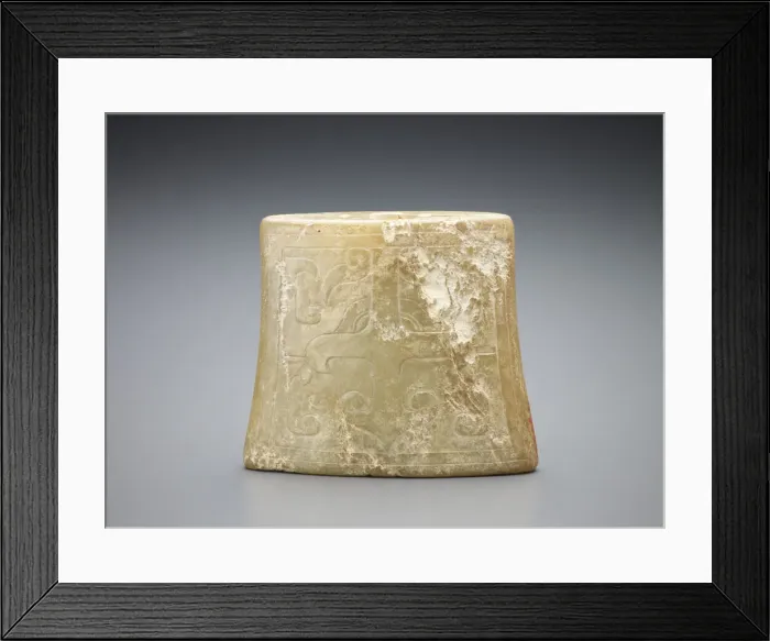 Framed Print : Sword fitting: scabbard ornament, Western Han dynasty, 206 BCE-9 CE. Creator: Unknown Framed Print : Sword fitting: scabbard ornament, Western Han dynasty, 206 BCE-9 CE. Creator: Unknown