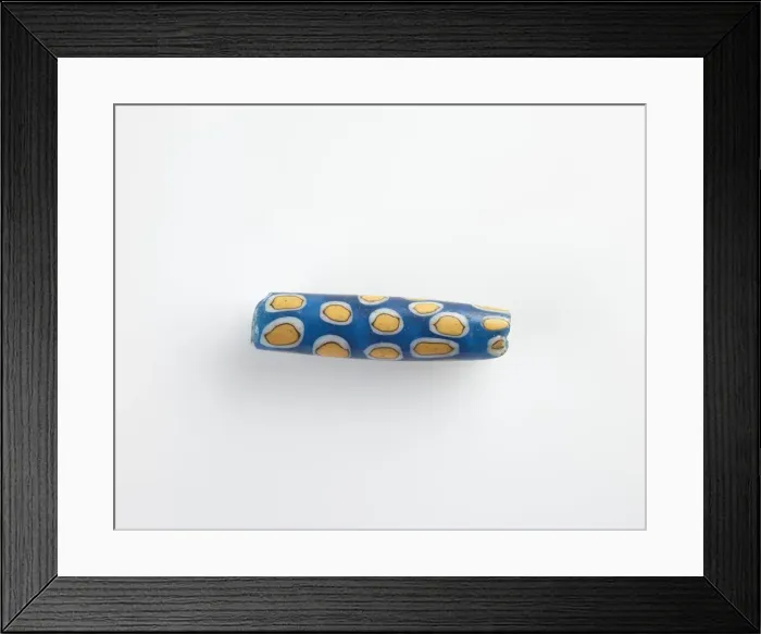 Framed Print : Bead, cylindrical; longitudinal bore, Ptolemaic Dynasty or Roman Period, 305 BCE-14 CE Framed Print : Bead, cylindrical; longitudinal bore, Ptolemaic Dynasty or Roman Period, 305 BCE-14 CE