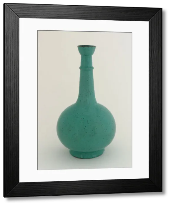 Framed Print : Bottle, Safavid period, 17th century. Creator: Unknown