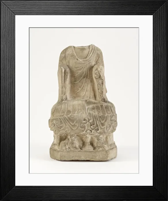 Framed Print : Buddhist sculpture, Northern Zhou dynasty, 557-581. Creator: Unknown Framed Print : Buddhist sculpture, Northern Zhou dynasty, 557-581. Creator: Unknown