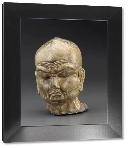 Head of a Luohan, Tang dynasty, ca. 700-750. Creator: Unknown