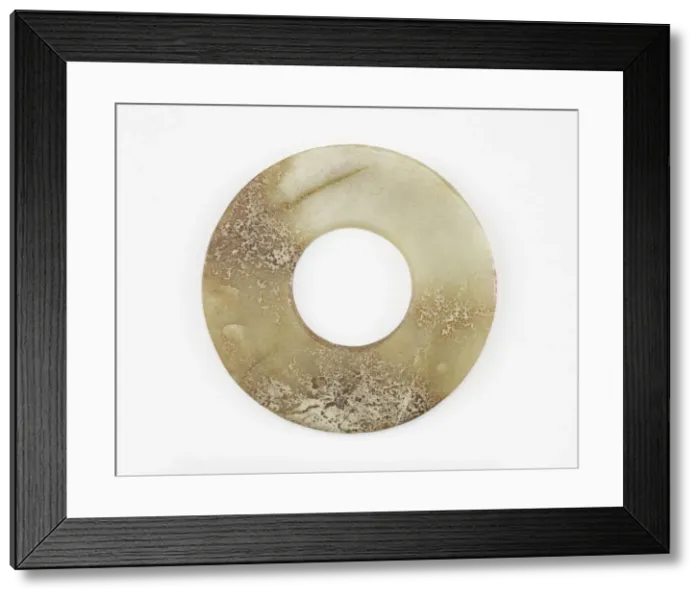Framed Print : Disk (bi), Qing dynasty, 18th century. Creator: Unknown Framed Print : Disk (bi), Qing dynasty, 18th century. Creator: Unknown